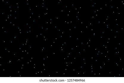 Dark BLUE vector template with sky stars. Modern geometrical abstract illustration with stars. The pattern can be used for websites.