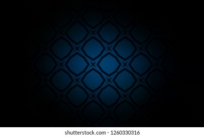 Dark BLUE vector template with sky stars. Glitter abstract illustration with colored stars. Template for sell phone backgrounds.