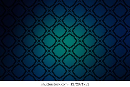 Dark BLUE vector template with sky stars. Modern geometrical abstract illustration with stars. Best design for your ad, poster, banner.
