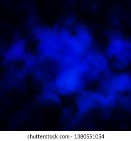 Dark BLUE vector template with sky, clouds. Abstract illustration with colorful gradient clouds. Template for websites.