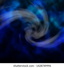 Dark BLUE vector template with sky, clouds. Illustration in abstract style with gradient clouds. Colorful pattern for appdesign.