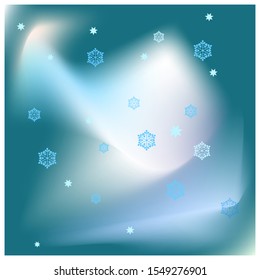 Dark BLUE vector template with snowflake. Blurred bubbles on abstract background with color gradient. New design for ad, poster, banner of your website. Background for a cell phone, banner of website
