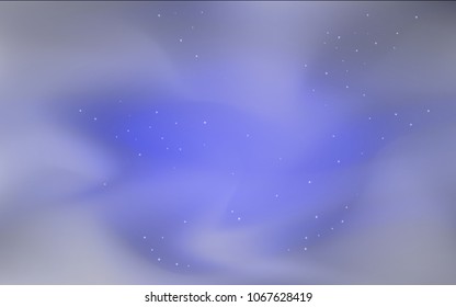 Dark BLUE vector template with space stars. Shining illustration with sky stars on abstract template. Smart design for your business advert.