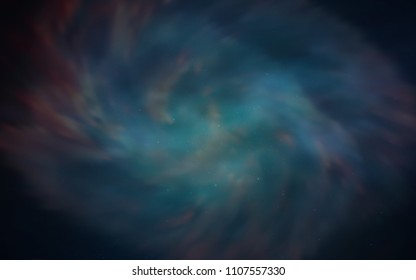 Dark BLUE vector template with space stars. Shining colored illustration with bright astronomical stars. Pattern for astrology websites.