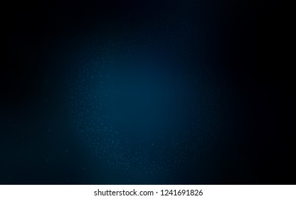 Dark BLUE vector template with space stars. Shining illustration with sky stars on abstract template. Pattern for astrology websites.