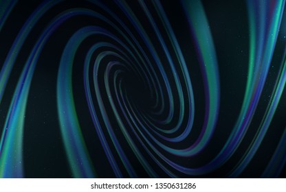 Dark BLUE vector template with space stars. Glitter abstract illustration with colorful cosmic stars. Pattern for astrology websites.