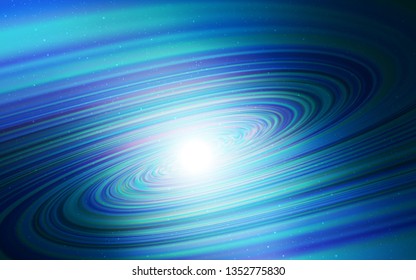 Dark BLUE vector template with space stars. Modern abstract illustration with Big Dipper stars. Pattern for astrology websites.