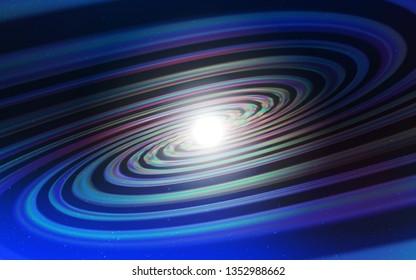 Dark BLUE vector template with space stars. Shining colored illustration with bright astronomical stars. Best design for your ad, poster, banner.