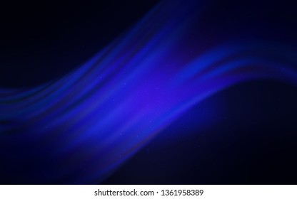 Dark BLUE vector template with space stars. Modern abstract illustration with Big Dipper stars. Pattern for futuristic ad, booklets.