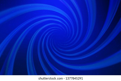 Dark BLUE vector template with space stars. Glitter abstract illustration with colorful cosmic stars. Pattern for astrology websites.