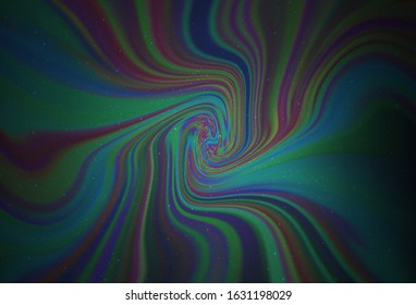 Dark BLUE vector template with space stars. Shining colored illustration with bright astronomical stars. Smart design for your business advert.