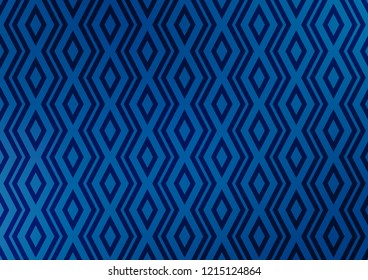 Dark BLUE vector template with sticks, squares. Glitter abstract illustration with colorful lines, rhombuses. Pattern for websites, landing pages.