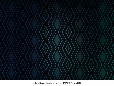 Dark BLUE vector template with sticks, squares. Modern geometric abstract illustration with lines, squares. Backdrop for TV commercials.