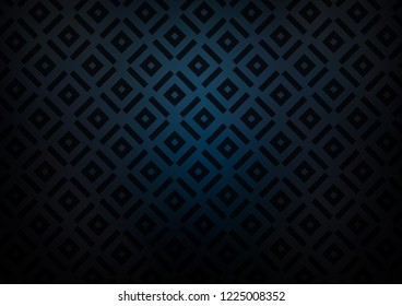 Dark BLUE vector template with sticks, squares. Shining colorful illustration with lines, rectangles. Pattern for ads, posters, banners.