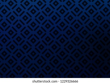 Dark BLUE vector template with sticks, squares. Shining colorful illustration with lines, rectangles. Best design for your ad, poster, banner.