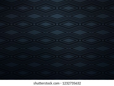 Dark BLUE vector template with sticks, squares. Glitter abstract illustration with colorful lines, rhombuses. Pattern for business booklets, leaflets.