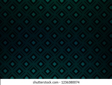 Dark BLUE vector template with sticks, squares. Colorful lines, squares on abstract background with gradient. Best design for your ad, poster, banner.