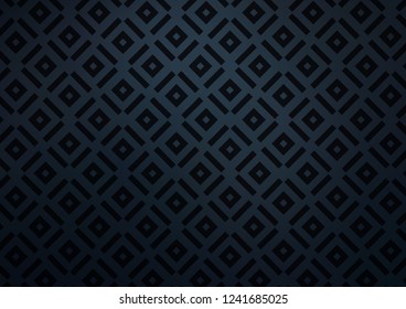 Dark BLUE vector template with sticks, squares. Glitter abstract illustration with colorful lines, rhombuses. Best design for your ad, poster, banner.