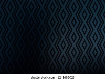 Dark BLUE vector template with sticks, squares. Colorful lines, squares on abstract background with gradient. Pattern for websites, landing pages.