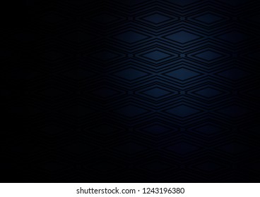 Dark BLUE vector template with sticks, squares. Colorful lines, squares on abstract background with gradient. Backdrop for TV commercials.