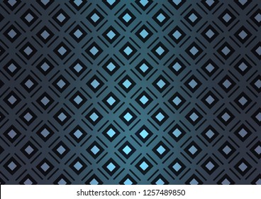 Dark BLUE vector template with sticks, squares. Colorful illustration with lines, cubes on abstract template. Pattern for ads, posters, banners.