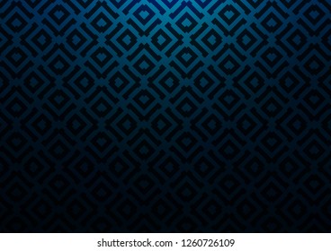 Dark BLUE vector template with sticks, squares. Shining colorful illustration with lines, rectangles. Best design for your ad, poster, banner.