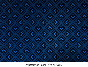 Dark BLUE vector template with sticks, squares. Shining colorful illustration with lines, rectangles. Backdrop for TV commercials.