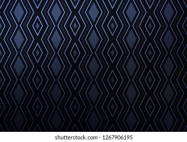 Dark BLUE vector template with sticks, squares. Modern geometric abstract illustration with lines, squares. Smart design for your business advert.