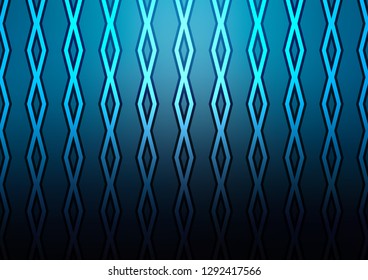 Dark BLUE vector template with sticks, squares. Modern geometric abstract illustration with lines, squares. Pattern for websites, landing pages.