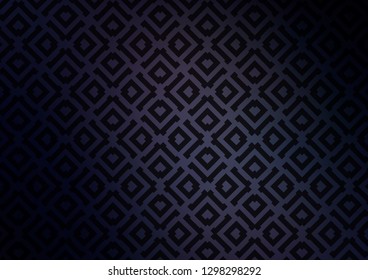 Dark BLUE vector template with sticks, squares. Colorful decorative design in simple style with lines, rhombuses. Smart design for your business advert.