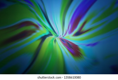 Dark BLUE vector template with wry lines. An elegant bright illustration with gradient. A completely new design for your business.