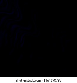 Dark BLUE vector template with wry lines. Bright sample with colorful bent lines, shapes. Pattern for booklets, leaflets.