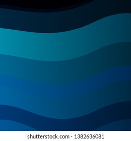 Dark BLUE vector template with wry lines. Illustration in abstract style with gradient curved.  Pattern for commercials, ads.