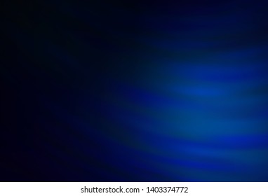 Dark BLUE vector template with wry lines. Brand new colorful illustration in simple style. Abstract style for your business design.