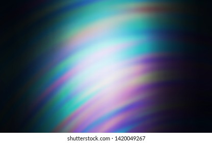 Dark BLUE vector template with wry lines. Glitter abstract illustration with wry lines. A new texture for your  ad, booklets, leaflets.