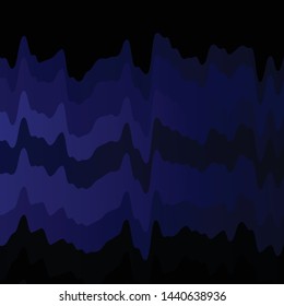 Dark BLUE vector template with wry lines. Colorful illustration with curved lines. Pattern for websites, landing pages.