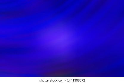 Dark BLUE vector template with wry lines. Glitter abstract illustration with wry lines. A completely new template for your design.