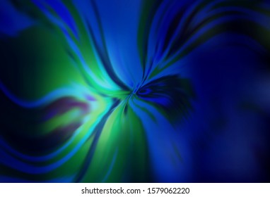 Dark BLUE vector template with wry lines. Colorful illustration in simple style with gradient. Brand new design for your ads, poster, banner.