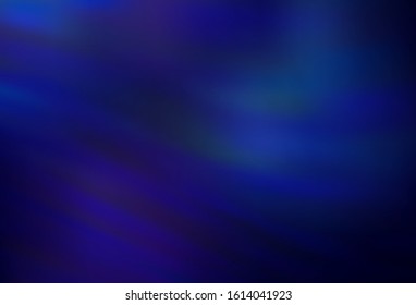 Dark BLUE vector template with wry lines. A completely new colorful illustration in simple style. Brand new design for your ads, poster, banner.