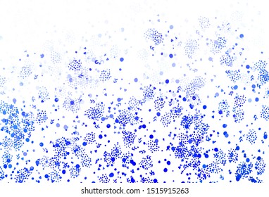 Dark BLUE vector texture with abstract forms. Illustration with colorful gradient shapes in abstract style. Simple design for your web site.