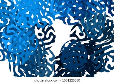 Dark BLUE vector texture with abstract forms. Simple colorful illustration with abstract gradient shapes. Best smart design for your business.