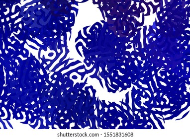 Dark BLUE vector texture with abstract forms. Modern abstract illustration with colorful random forms. Best smart design for your business.