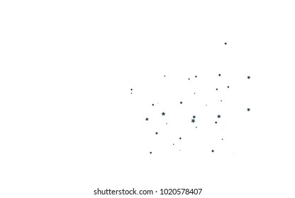 Dark BLUE vector texture with beautiful stars. Glitter abstract illustration with colored stars. The pattern can be used for new year ad, booklets.