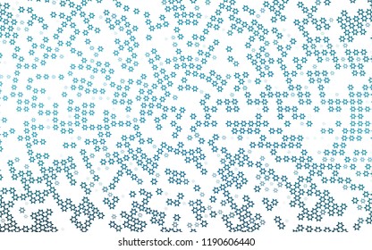 Dark BLUE vector texture with beautiful stars. Glitter abstract illustration with colored stars. The pattern can be used for new year ad, booklets.