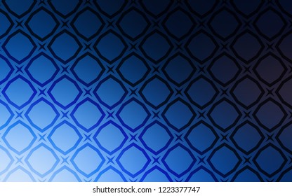 Dark BLUE vector texture with beautiful stars. Modern geometrical abstract illustration with stars. Pattern for wrapping gifts.