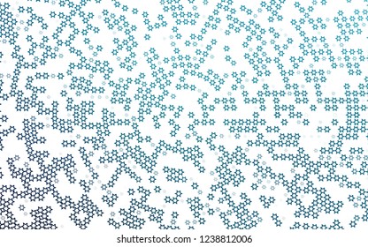 Dark BLUE vector texture with beautiful stars. Stars on blurred abstract background with gradient. Smart design for your business advert.