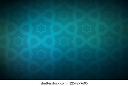 Dark BLUE vector texture with beautiful stars. Stars on blurred abstract background with gradient. Pattern for new year ad, booklets.