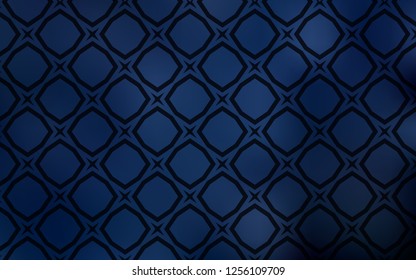 Dark BLUE vector texture with beautiful stars. Stars on blurred abstract background with gradient. Template for sell phone backgrounds.