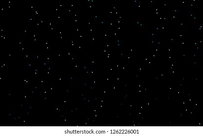 Dark BLUE vector texture with beautiful stars. Glitter abstract illustration with colored stars. The pattern can be used for websites.