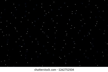 Dark BLUE vector texture with beautiful stars. Decorative shining illustration with stars on abstract template. The pattern can be used for new year ad, booklets.